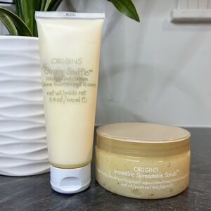 NEW Origins‎ Ginger Incredible Spreadable Scrub & Soufflé Body Cream